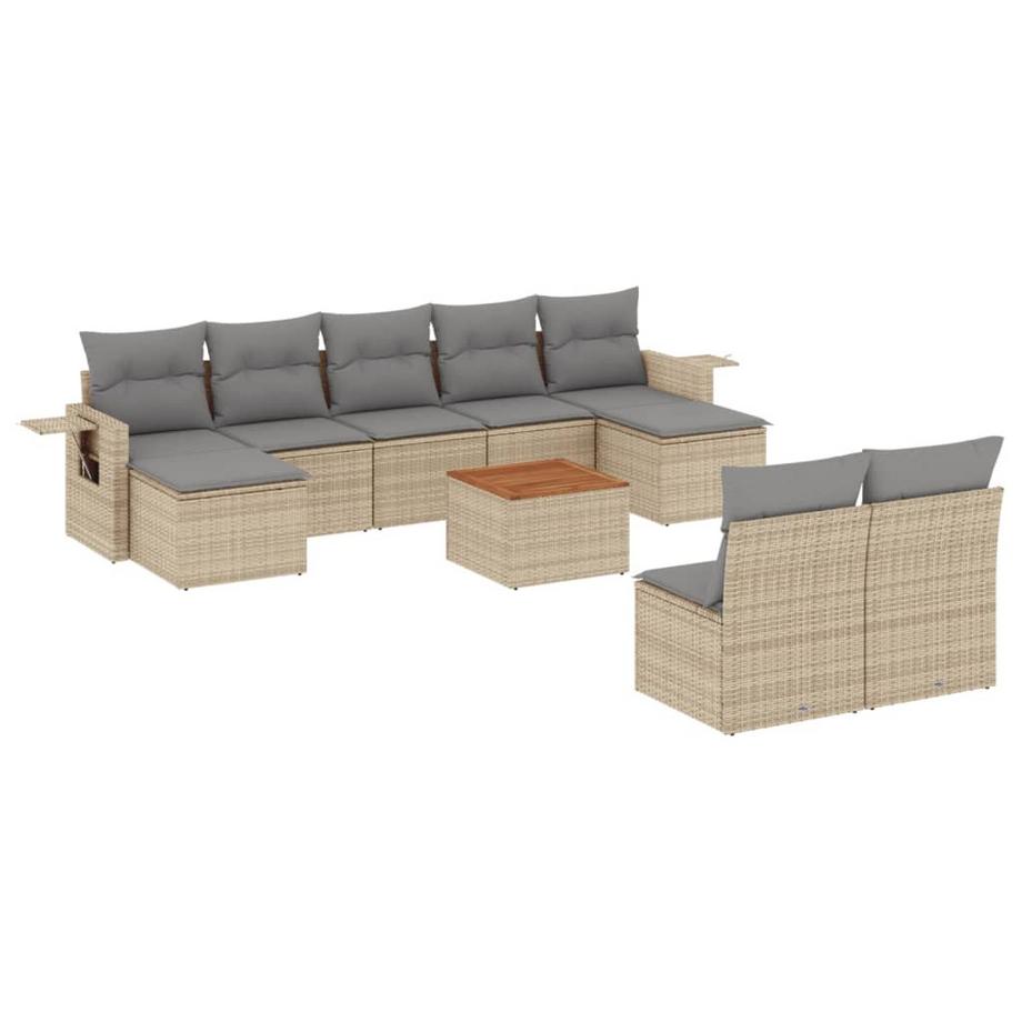 set divano da giardino Polirattan