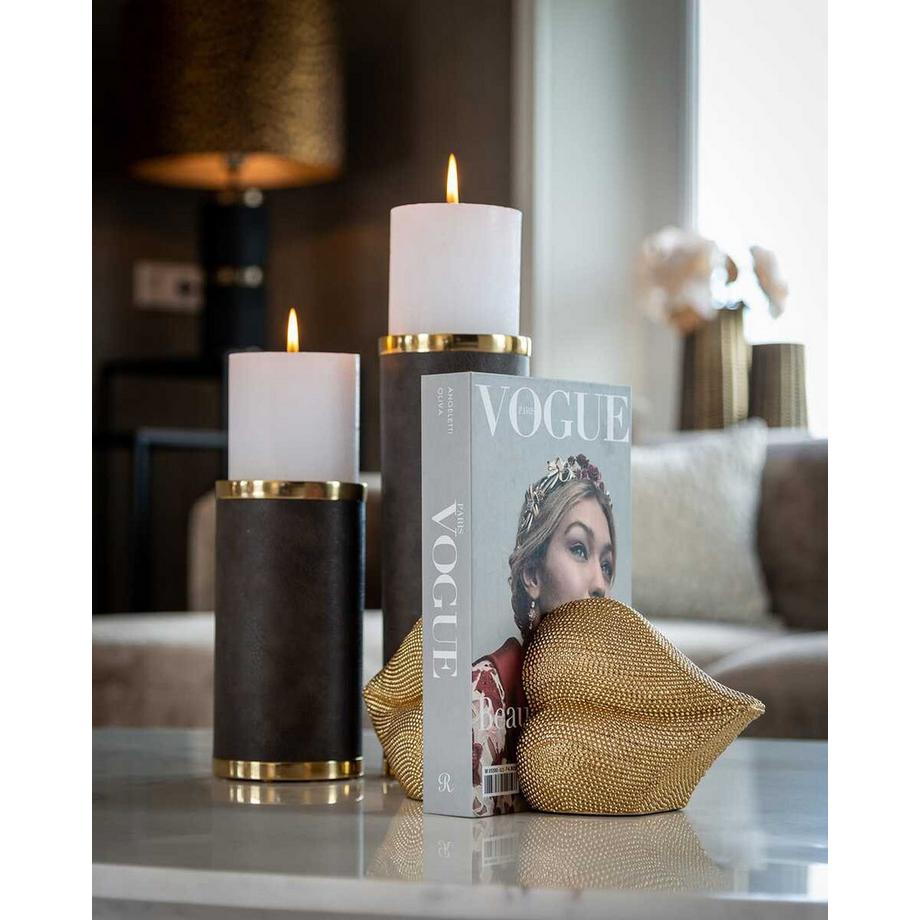 mutoni  Bücherstütze Kiss gold 