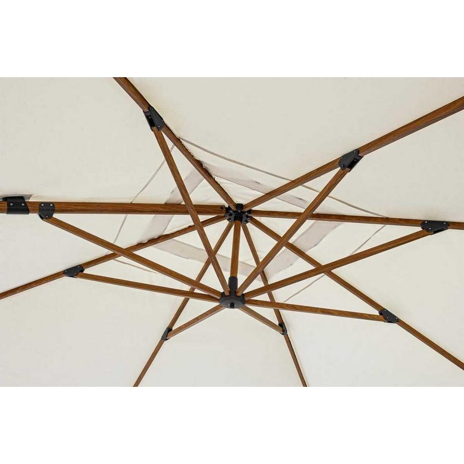 mutoni Ombrellone Orion a sbalzo 400x400 beige naturale  