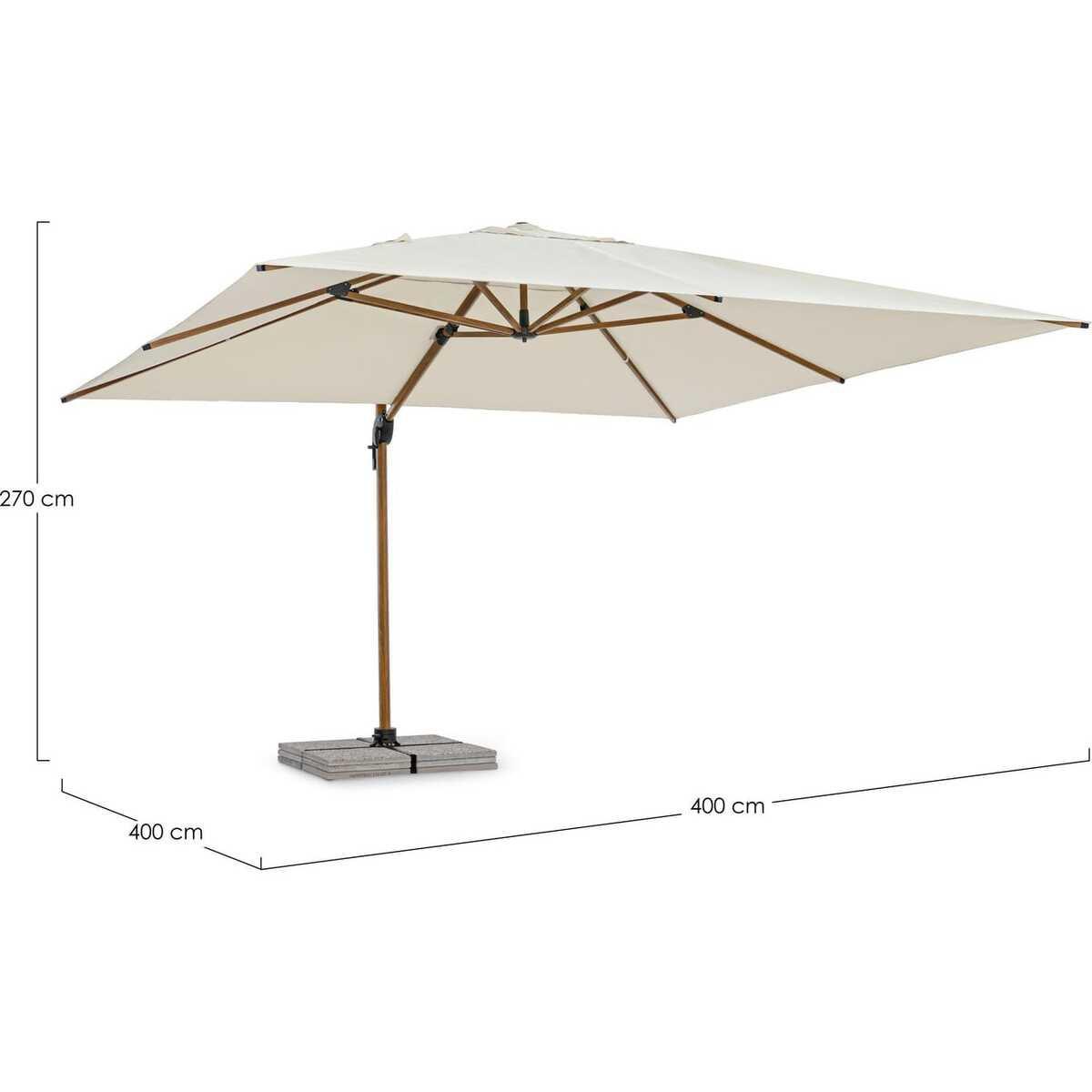 mutoni Ampelschirm Orion 400x400 natur  