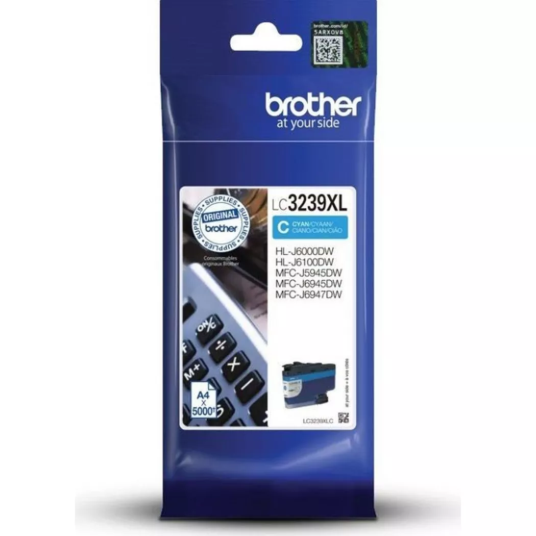 Brother – Tintenpatrone HY cyan LC-3239XLC MFC-J5945DW 5000 Seiten, One Size