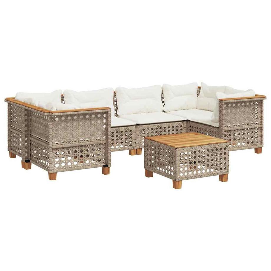 set divano da giardino Polirattan