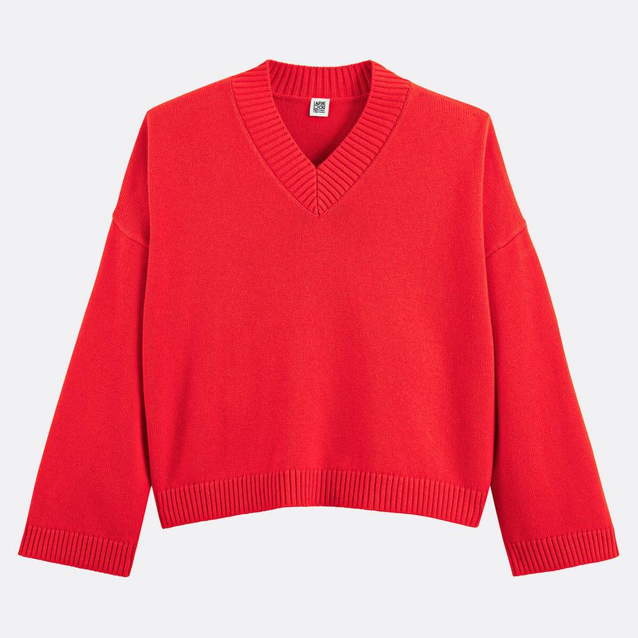 La Redoute Collections Pullover mit V-Ausschnitt  