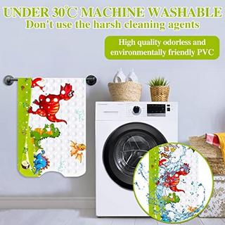 Activity-board Tapis de bain antidérapant, tapis de bain Extra Long 100x40cm, tapis de douche lavable en Machine avec ventouses, tapis de bain 100x40cm antidérapant  