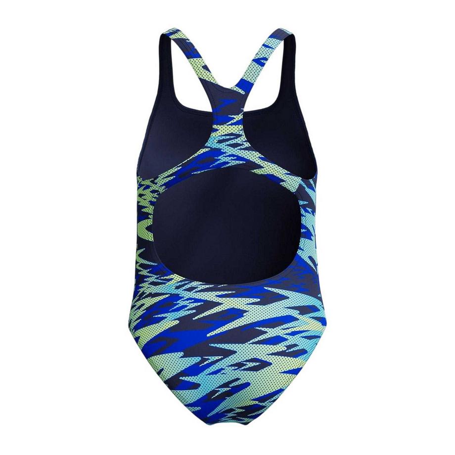 speedo  Hyperboom Medalist Costume Da Bagno Intero Stampato Ragazze 