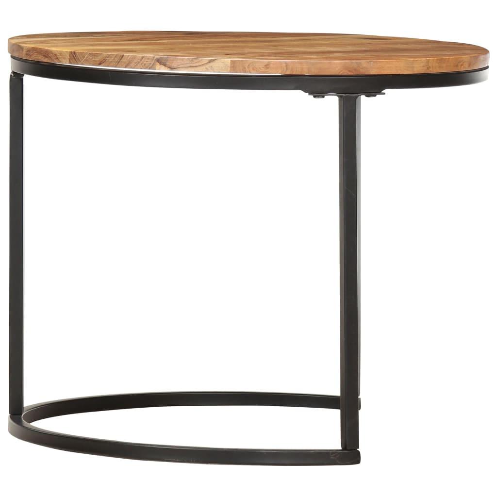 VidaXL Table gigogne bois d'acacia  