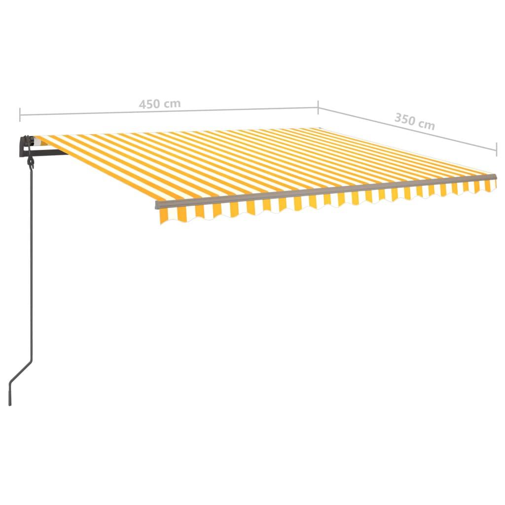 VidaXL Auvent rétractable tissu  