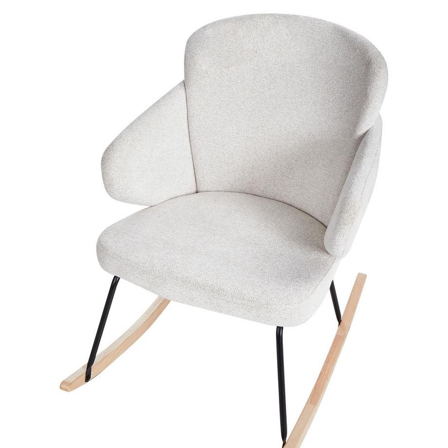 Beliani Schaukelsessel aus Stoff Modern VIKEN  