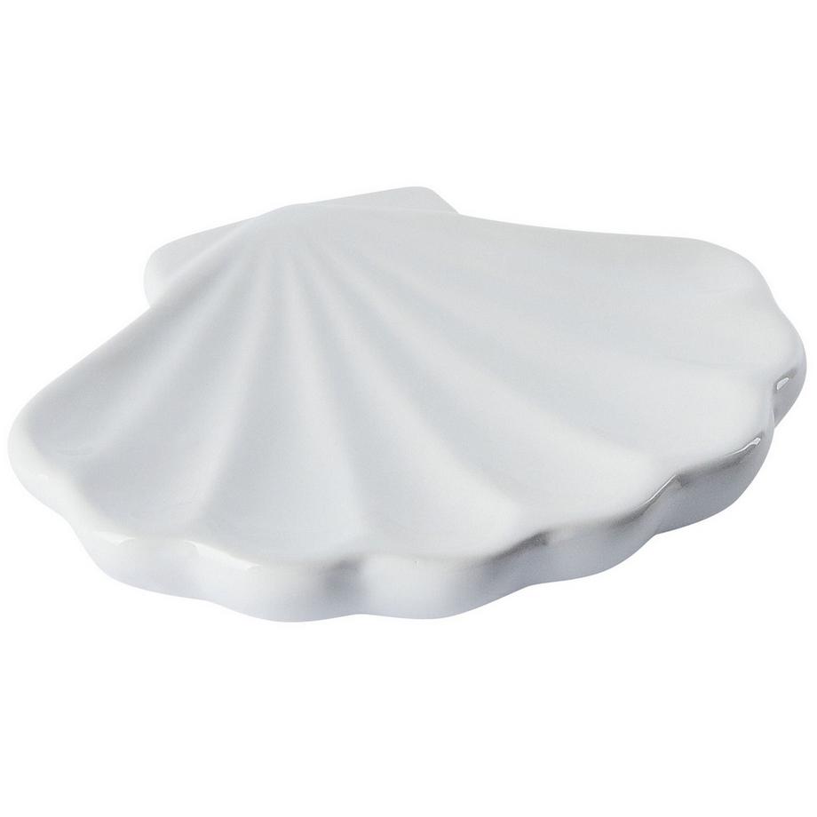 Beliani Set da 3 accessori per il bagno en Dolomite Mediterraneo SHELL  