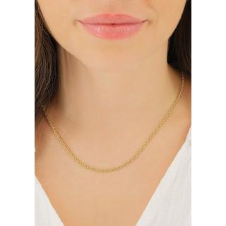 MUAU Schmuck  Collier double forçat or jaune 750, 2.3mm, 50cm 