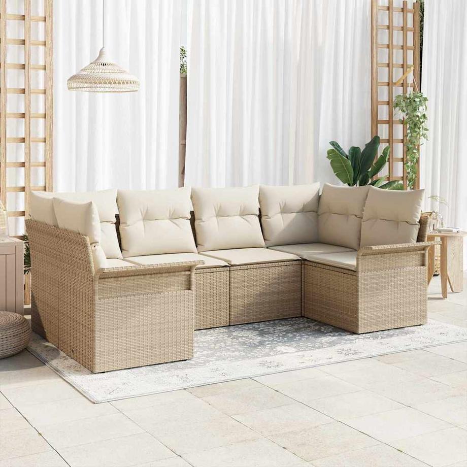 VidaXL Canapé de jardin poly rattan  