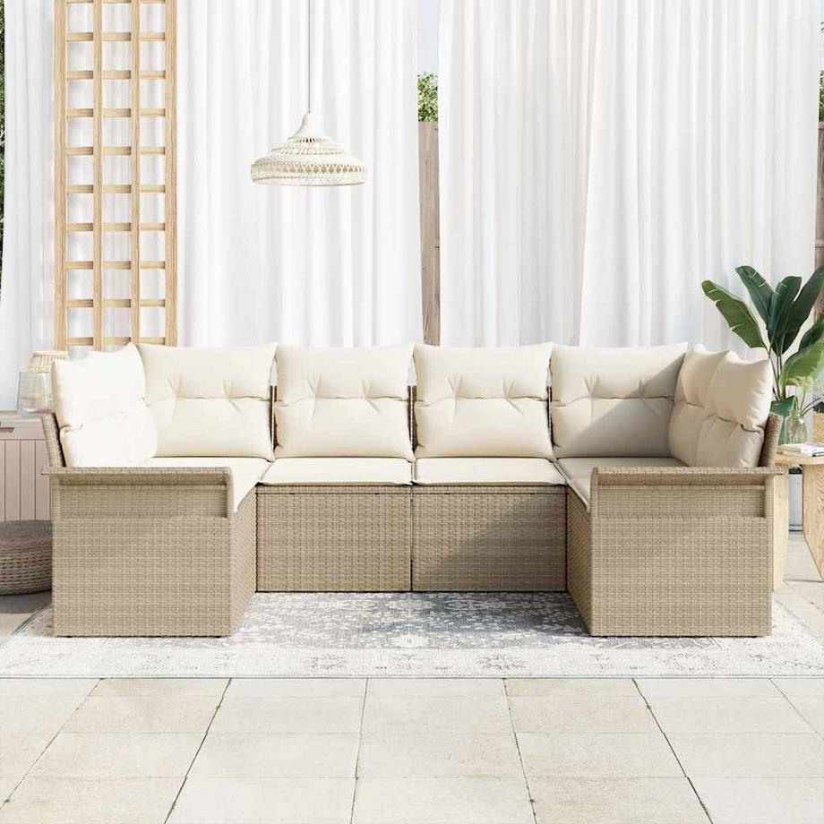 VidaXL Canapé de jardin poly rattan  