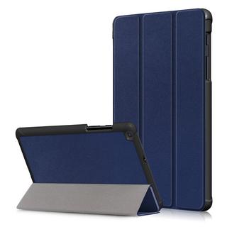 Cover-Discount  Galaxy Tab A (8.0 / 2019) - Tri-fold Smart Case Dunkelblau 