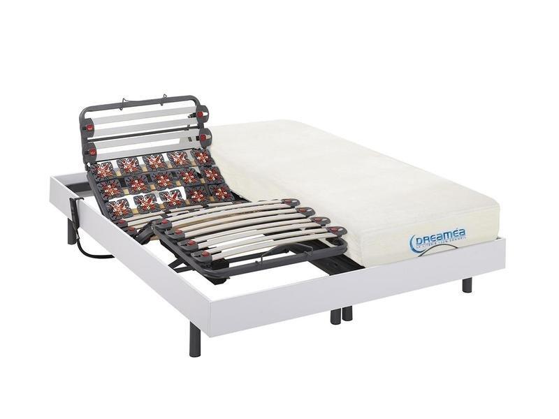 DREAMEA Set da relax doghe e sospensioni memory foam DIONYSOS di DREAMEA motori OKIN bianco  
