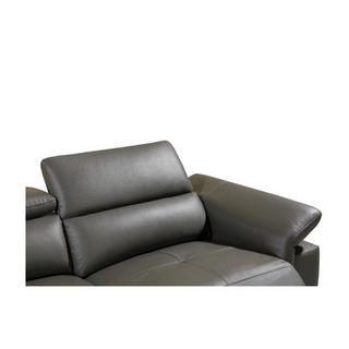 LINEA SOFA Canapé d'angle relax électrique en cuir PASCALINE Angle gauche  