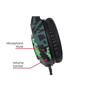 Surefire Gaming  SureFire Skirmish Kopfhörer Kabelgebunden Kopfband Gaming USB Typ-A Schwarz, Camouflage, Grün 