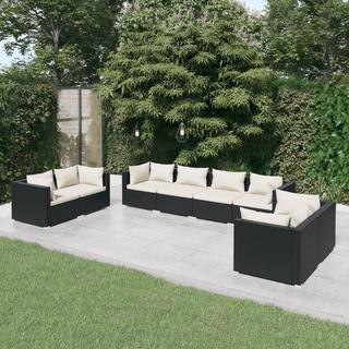 VidaXL set salotto da giardino Polirattan  