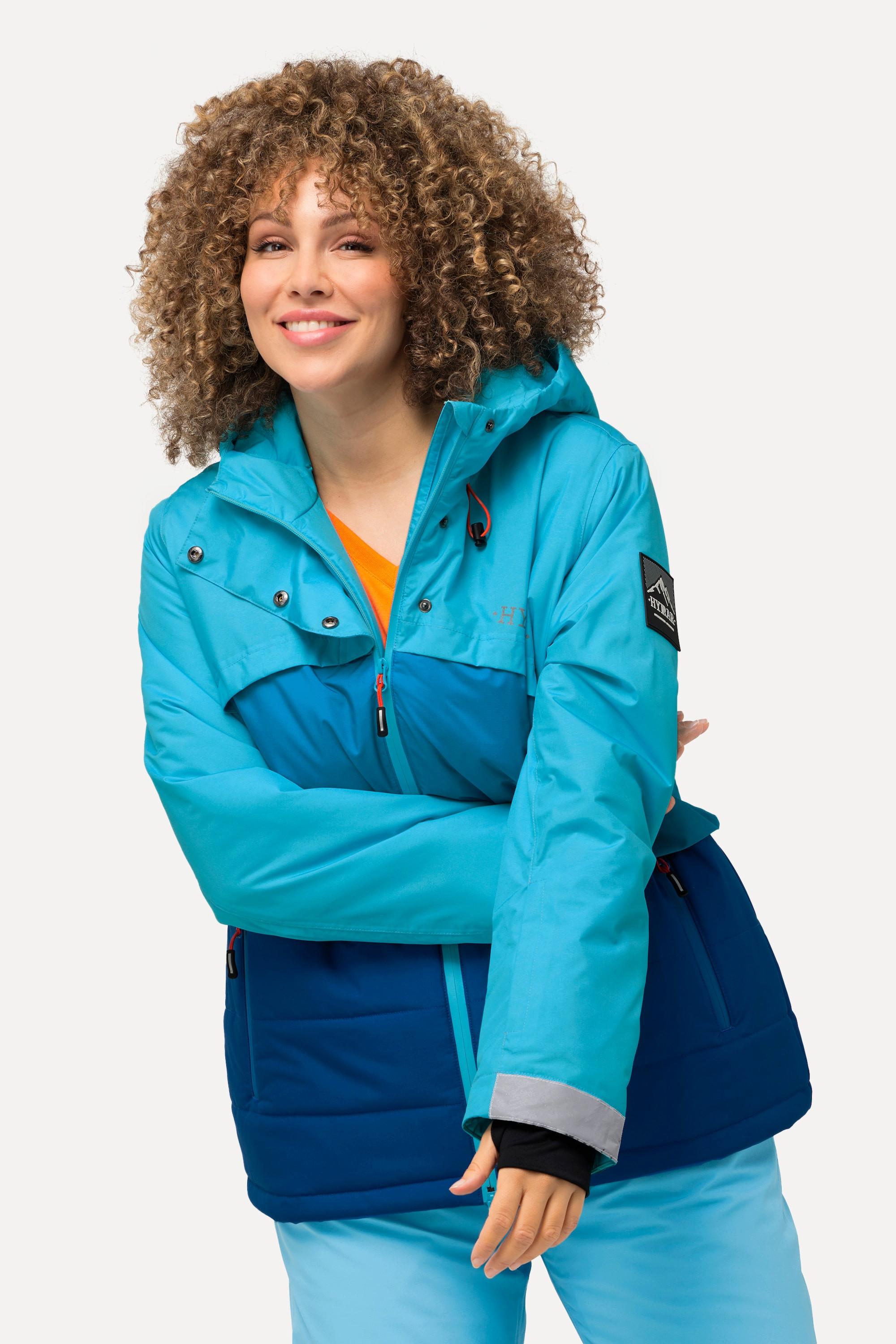 Ulla Popken  HYPRAR Funktionsjacke, wasserdicht, 2-Wege-Zipper, Schneefang 