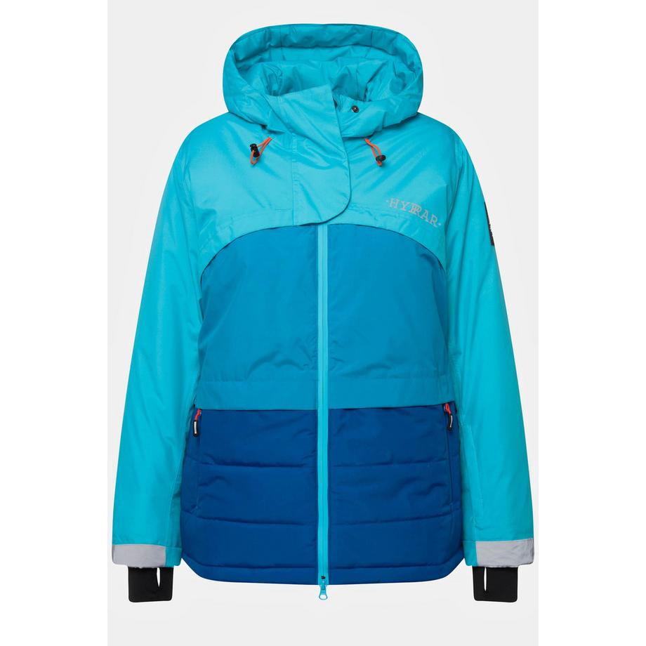 Ulla Popken HYPRAR Veste fonctionnelle imperméable fermeture à glissière à double sens jupe pare-neige  