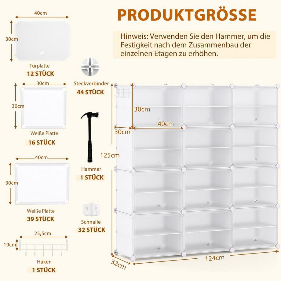 Northix Scarpiera organizer per 48 paia  