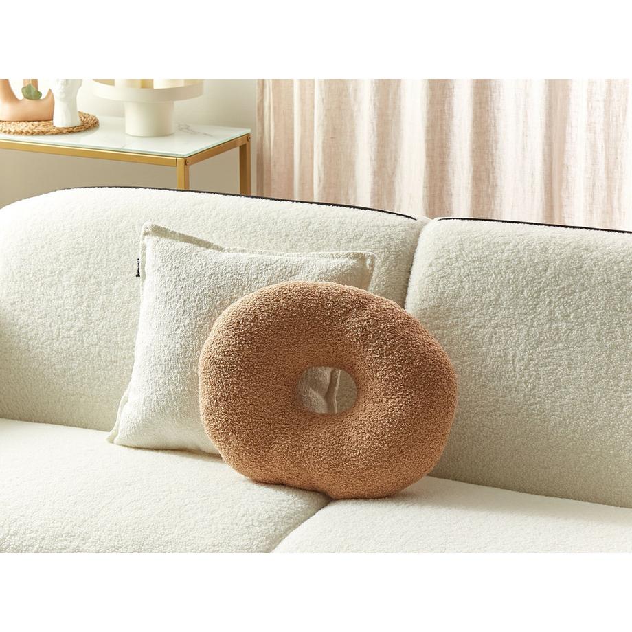 Beliani Lot de 2 coussins décoratifs en Bouclé Moderne HESPERIS  