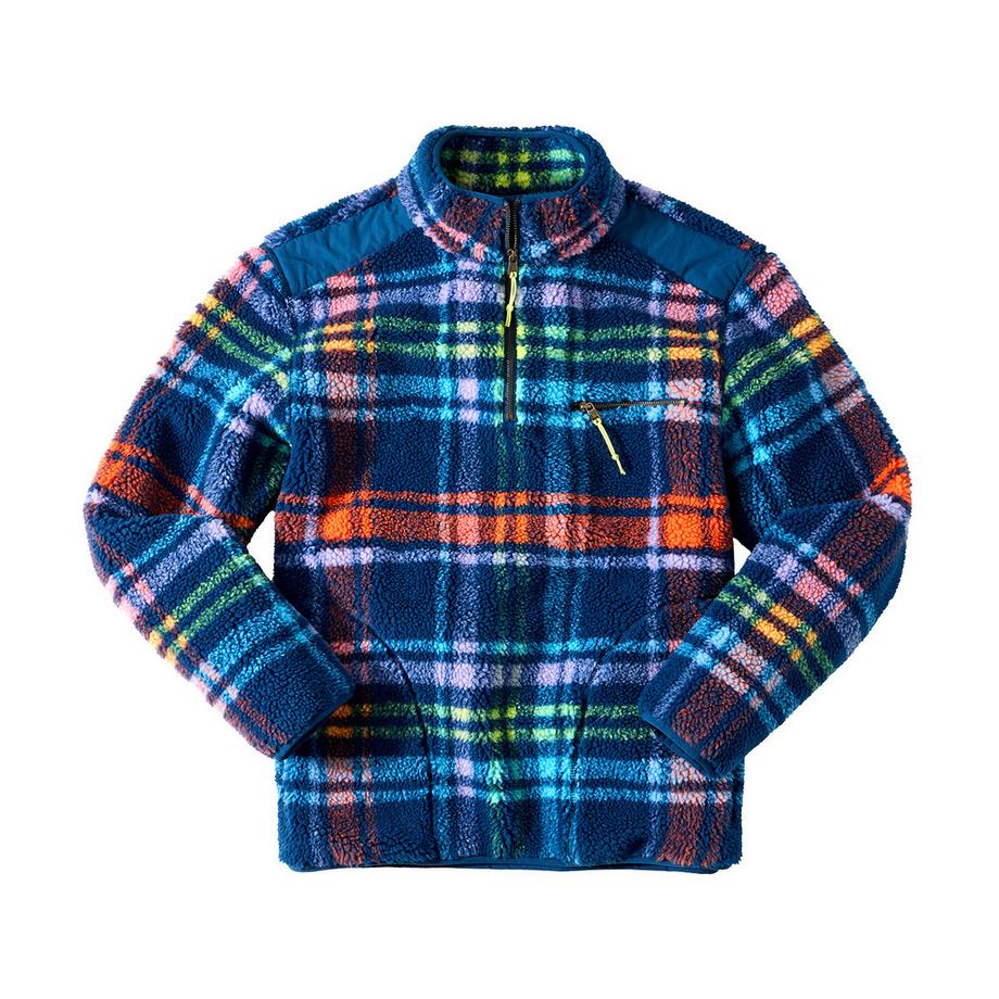 Joe Browns Fleece-Oberteil Karomuster Trichterkragen  