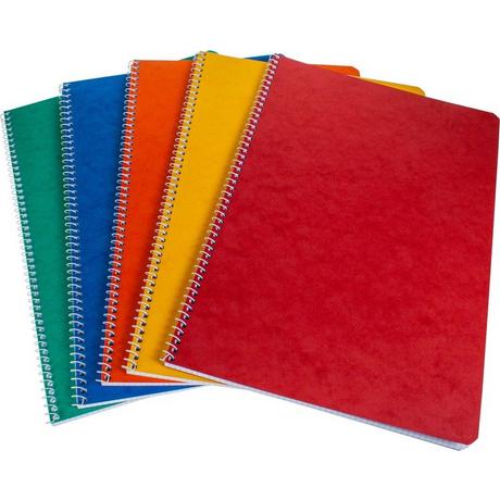 BÜROLINE BÜROLINE Spiralheft ass. 17,5x22cm 540252 liniert,8mm, 80g 48 Blatt  