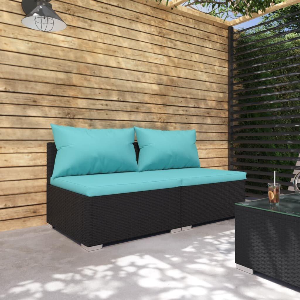 VidaXL set salotto da giardino Polirattan  