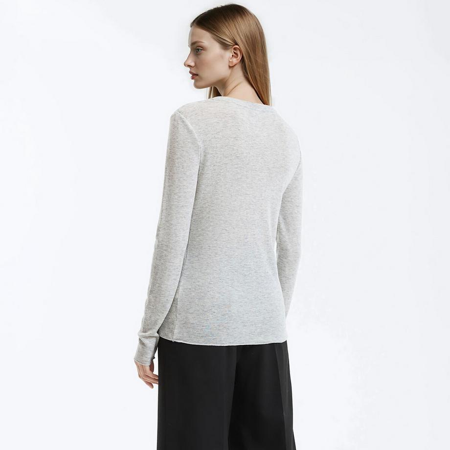 La Redoute Collections Maglietta Maniche Lunghe Girocollo  