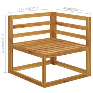 VidaXL Gartensofa akazienholz  