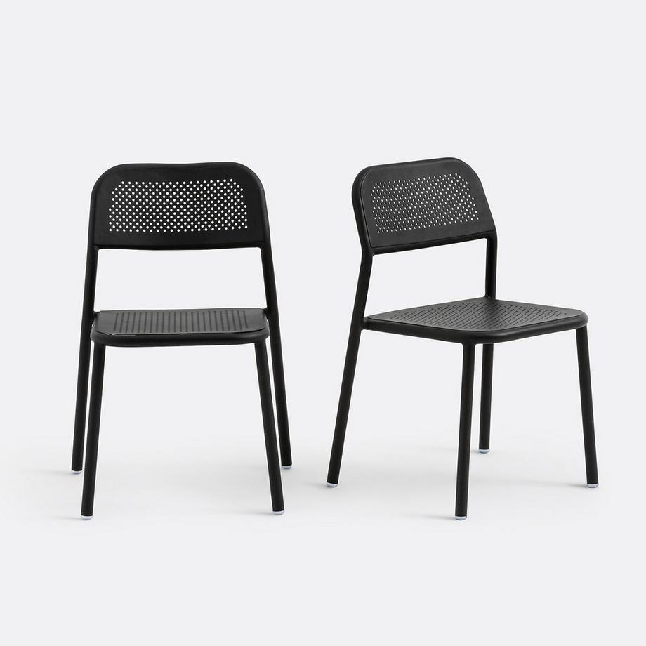 2er-Set Gartenstühle Lyona