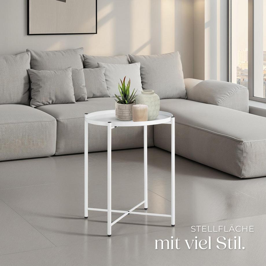 Tectake Tavolino Chester  Acciaio  