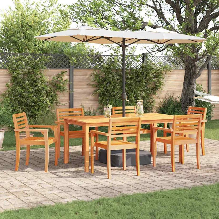 VidaXL Ensemble de salle à manger de jardin bois d'acacia massif  