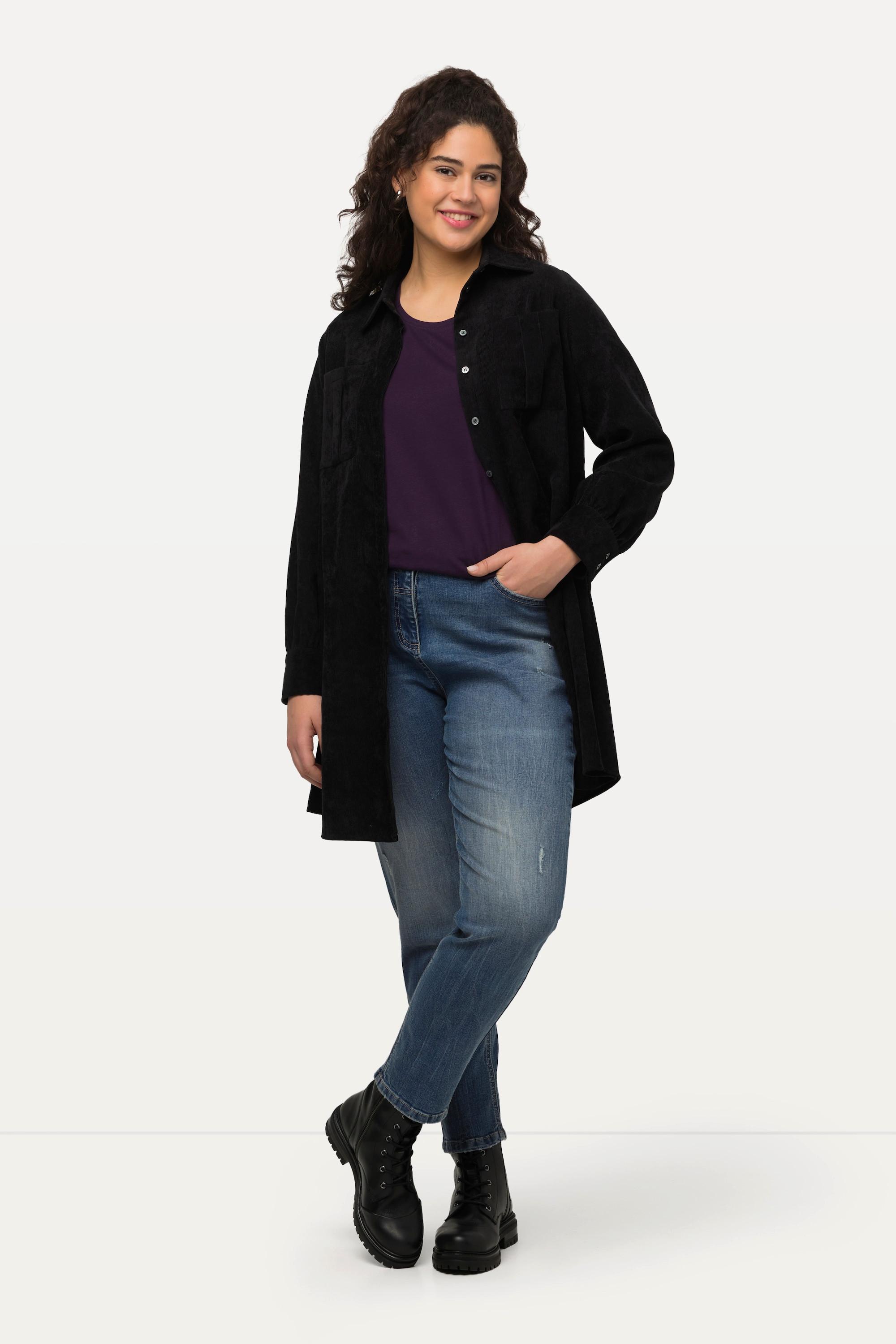 Ulla Popken  Mom-Thermojeans, Stretchdenim, Komfortbund 