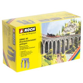 NOCH  H0 Viadotto in pietra 1 binario Universale 