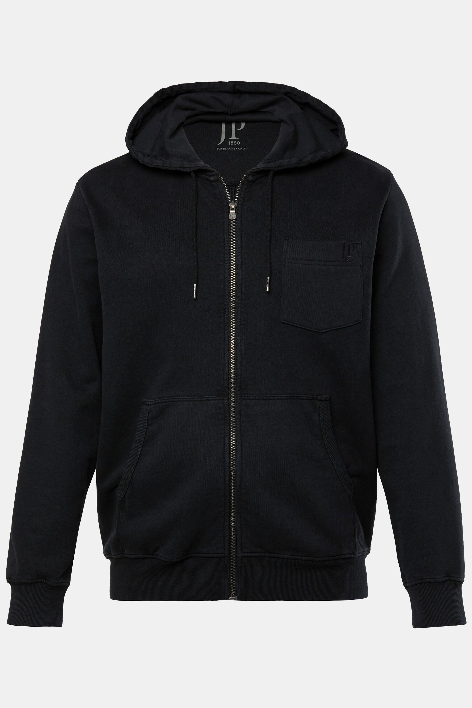 JP1880  Hoodie-Jacke, Sweat, Vintage Look, Kapuze 