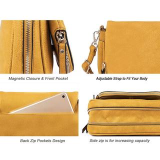 Only-bags.store Kleine Crossbody-Tasche , PU-Leder, über die Schulter, Crossbody-Handtaschen mit mehreren Taschen Kleine Crossbody-Tasche , PU-Leder, über die Schulter, Crossbody-Handtaschen mit mehreren Taschen 