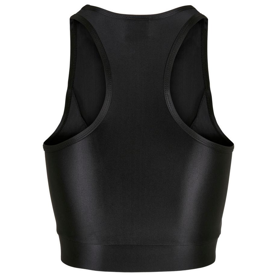 URBAN CLASSICS Glänzendes kurzes Tanktop  