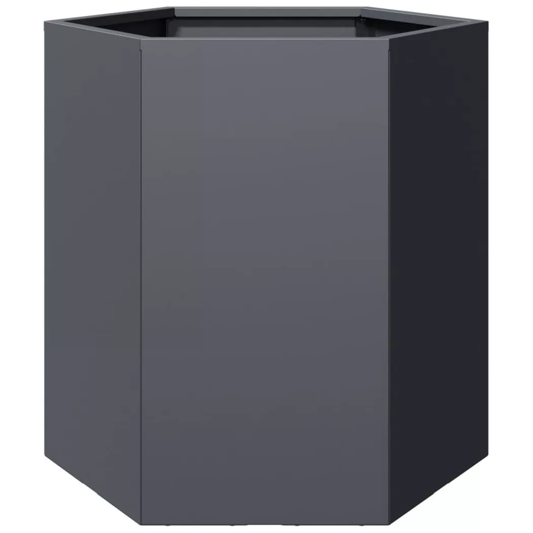 VidaXL - Pflanzkübel metall, One Size, Grau