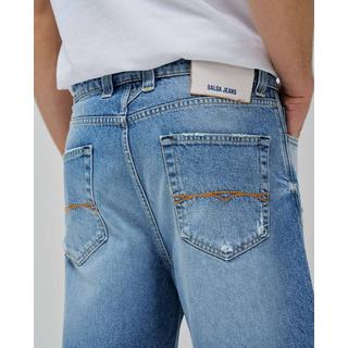 Salsa Destroyed Loose Fit Denim Shorts  