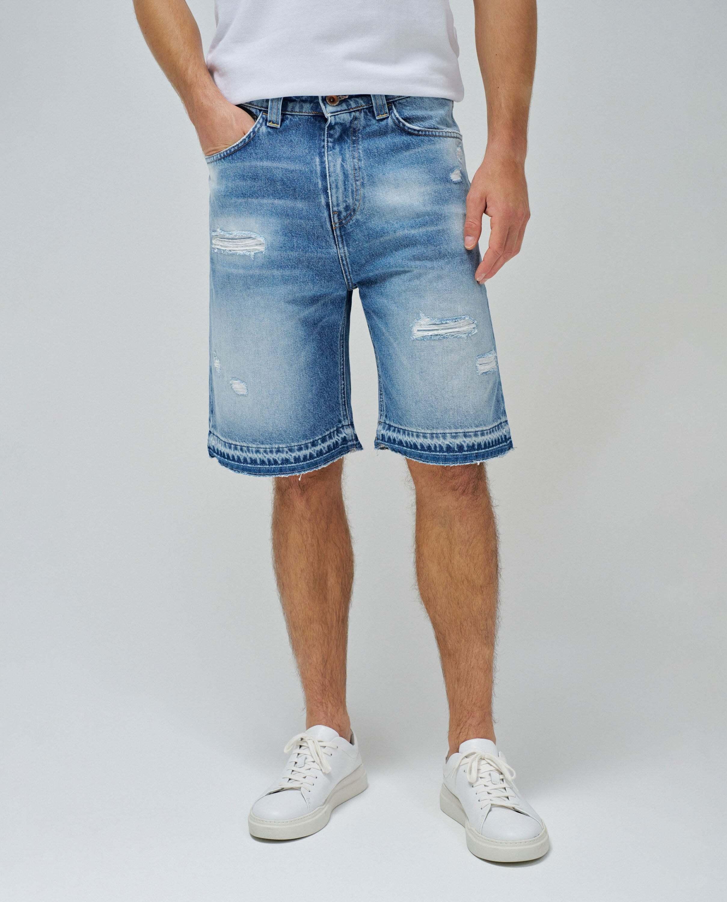Salsa Destroyed Loose Fit Denim Shorts  