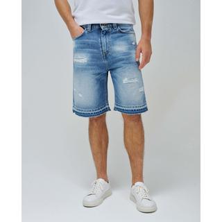 Salsa Destroyed Loose Fit Denim Shorts  