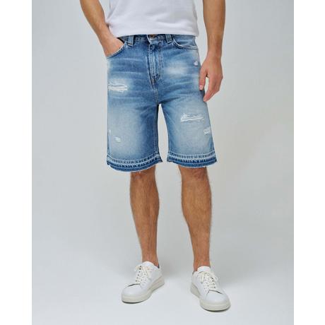 Salsa Destroyed Loose Fit Denim Shorts  
