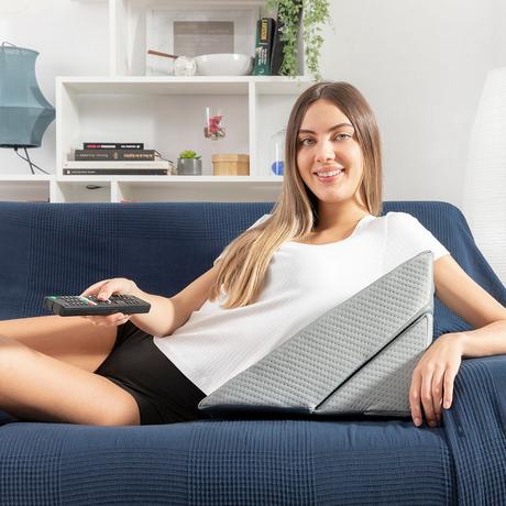 InnovaGoods Threllow Cuscino Triangolare Multiposizione a Doppia Punta  