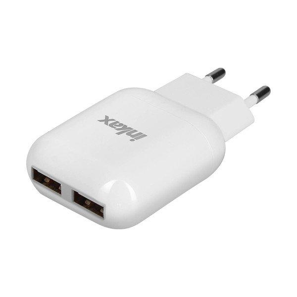 Avizar  Chargeur secteur USB 2.1A / 1.0A 