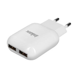 Avizar  Inkax 2.1A / 1.0A USB-Netzteil Weiß 