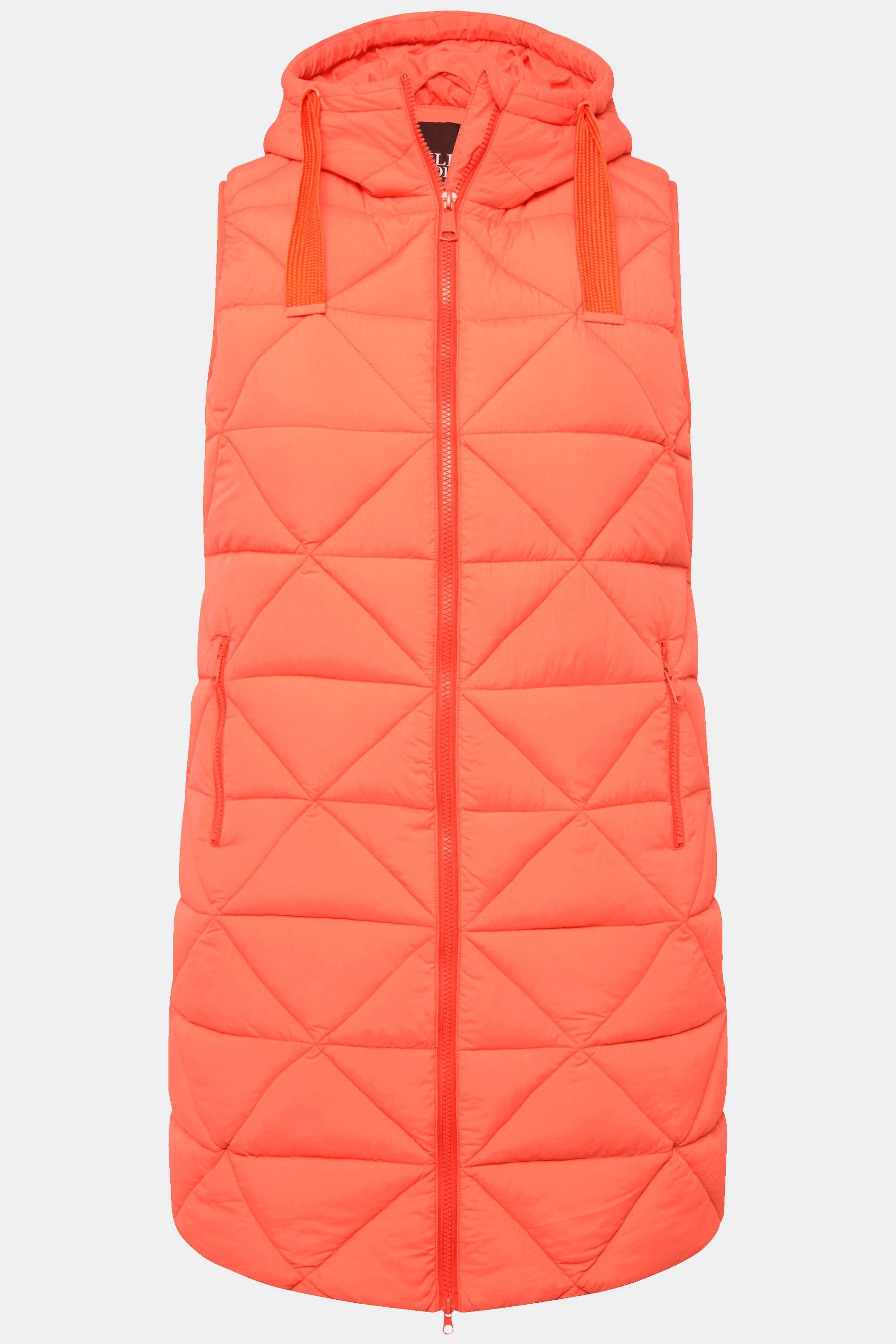 Ulla Popken Longue Veste Matelassée Coupe A Capuche  