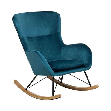 Fauteuil à bascule en Velours Glamour ELLAN