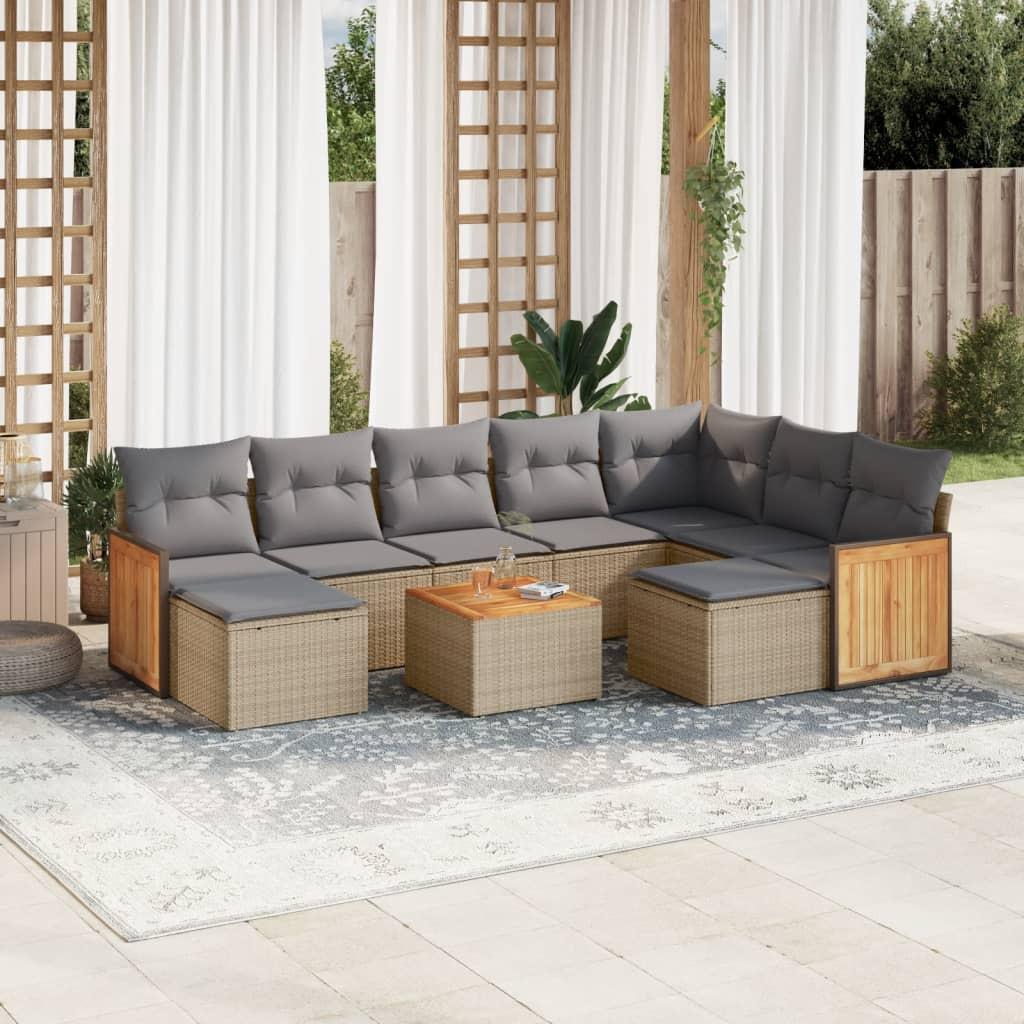 VidaXL Garten sofagarnitur poly-rattan  