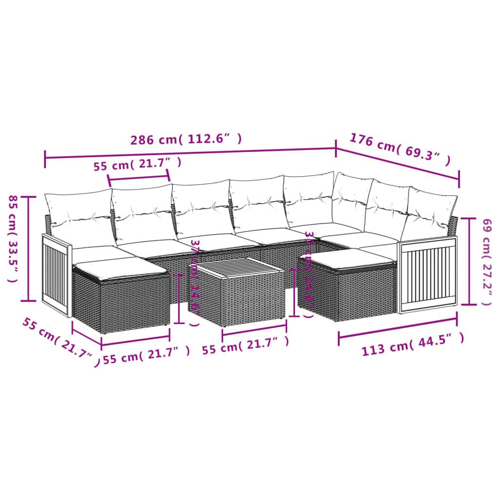 VidaXL Garten sofagarnitur poly-rattan  